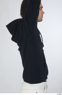Chadwick black hoodie casual dressed upper body 0007.jpg